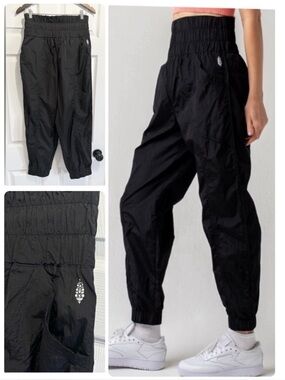 Free People Movement The Way Home Jogger Black Athletic Track Pants Size Medium
